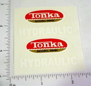 Pair Tonka Hydraulic Dump Truck (65-69) Stickers TK-027 - Imagen 1 de 1