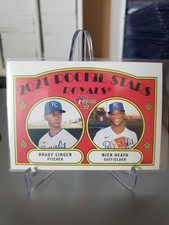 2021 Topps Heritage #129 Royals Rookie Stars Brady Singer Heath