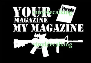 AR 15 2a Gun Decal colt firearms Truck, Car vinyl decal USA sticker rifle - Foto 1 di 5