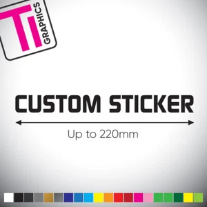 Individuelle Vinyl-Aufkleber - Personalisierte Auto Van Laptop Van Fensteraufkleber - v1 - Bild 1 von 8