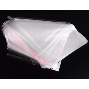 9x12 bolsas de plástico de polietileno OPP transparentes resellables y cerrables sello autoadhesivo - Imagen 1 de 7