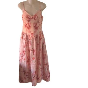 House of Harlow Midikleid Leinenmischung gesmokte Details Korsett S - Bild 1 von 16