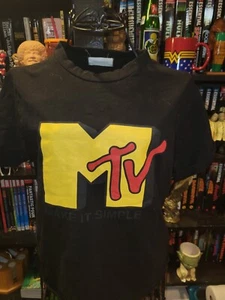 MTV Logo Short Sleeve 100% Cotton Quality T-Shirt--womens medium - Picture 1 of 4