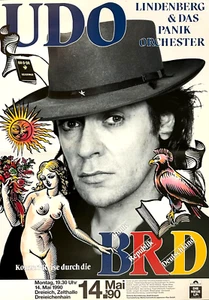 UDO LINDENBERG 1990 DREIEICH - orig. Concert Poster - Konzert Plakat - DIN A1 - Picture 1 of 1