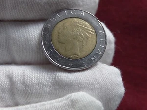 moneta 500 lire bimetallica 1988 ITALIANA CON ERRORE DI CONIO - Foto 1 di 8