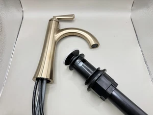 Delta Rinna Rubinetto Bagno Manico Singolo 15874LF-CZ Bronzo Champagne con Scarico - Foto 1 di 4