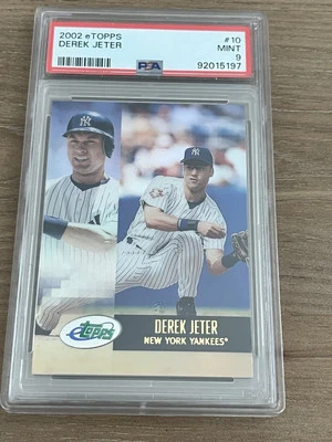 2002 eTopps Derek Jeter #10 Encased Uncirculated New York Yankees Captain /8000 - Image 1 of 2