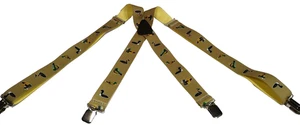 Suspenders for Men Heavy Duty Big and Tall Hunting Ducks Mallards Suspender - Picture 1 of 7