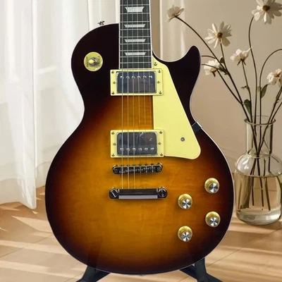 LP Standard Electric Guitar Transparent Brown Rosewood Fingerboard Chrome Access - Image 1 of 4