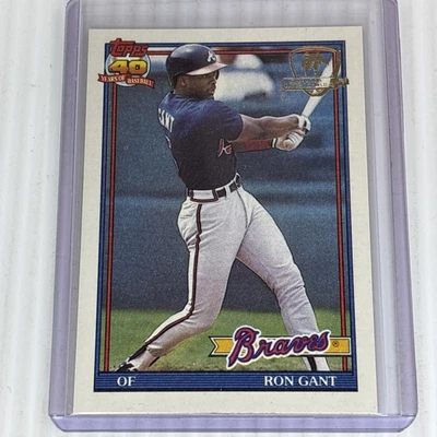 1991 Topps Desert Shield #725 Ron Gant ATLANTA BRAVES **GUARANTEED AUTHENTIC** - Image 1 of 3