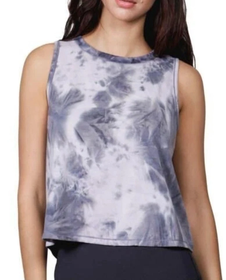 90 Degree by Reflex Women's Tie Dye Cropped Tank Size Large Retail