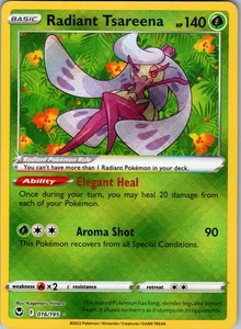 Radiant Tsareena Radiant Rare SWSH12: Silver Tempest 016/195 NM - Picture 1 of 2