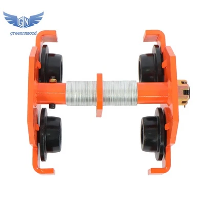 Manually Trolley 2 Ton, Steel Push Beam Trolley, Plain Trolley Crane 65-190mm - Image 1 of 4