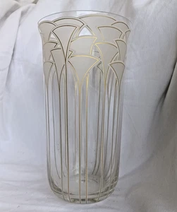 Vaso Rosenthal cristallo fiori a tromba h. 22,5 cm x L. 12 cm vintage - Foto 1 di 3