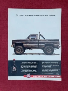 Vintage 1994 Print Ad STP Fuel Injector Cleaner Chevy Squarebody Pickup Ad - Bild 1 von 3