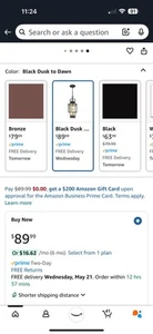 15inch Dusk To Dawn Light, Pendant, - Picture 1 of 4