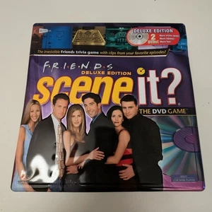 FRIENDS TV SHOW SCENE IT DELUXE EDITION 2 DVD TRIVIA GAME NWOT Small Dent In Tin - Picture 1 of 6