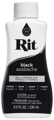 Rit Dye 88150 All Purpose Liquid Dye, Black, 8 Fl Oz Pack of 1 - Image 1 of 4