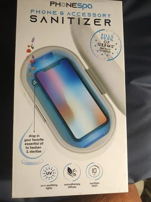 TZUMI Phone Spa Cell Phone & Accessory UV-C Sanitizer (White) Brand New Sealed - Image 1 of 2