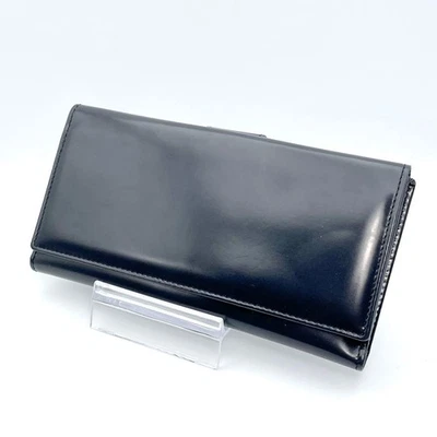 Cartera Larga Gucci Doble Plegable Cuero Azul Marino Unisex Hecha en Italia Excelente Regalo Foto 1 de 4