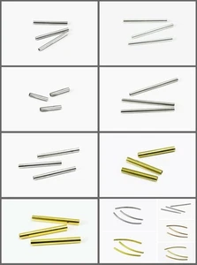 Tubos latón tubos de metal tubo cuentas rectas tubo cuentas intermedias, S92 - Imagen 1 de 1