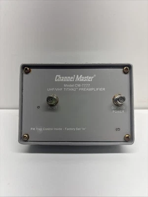 Juego de preamplificador montado en mástil Channel Master Titan 2 CM-7777 UHF/VHF sin probar Foto 1 de 4