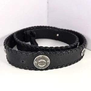 Harley Davidson Gürtel Schwarz Leder Größe 40 Logo Vintage 99545-04VM - Bild 1 von 10