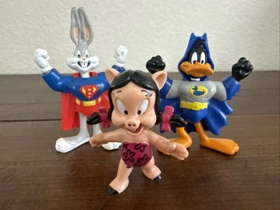McDonald's 1991 Looney Tunes Super Heroes Happy Meal Complete Set of 3 - Image 1 of 4