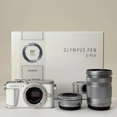 Olympus PEN E PL9 Cámara Sin Espejo Doble Zoom Kit 16MP WiFi Blanco Raro Foto 1 de 4