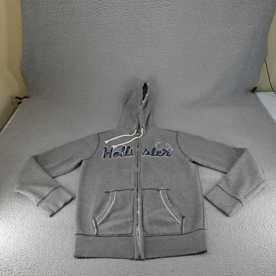 Hollister Jacket Mens Large Gray Y2K Surfer Surf Skate SKater Fleece Lined - Image 1 of 4
