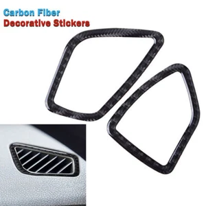 For BMW F30 F31 F32 M3 Dashboard Air Outlet Vent Frame Trim Decals Carbon Fiber - Picture 1 of 7