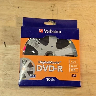 Verbatim 97946 DigitalMovie DVD-Rs 120 Minute - 10 Pack - missing 2 - Image 1 of 2