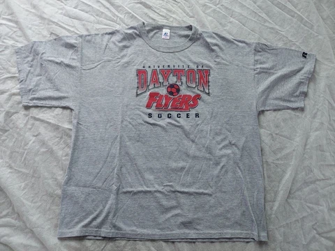 Dayton Flyers Soccer Russell Athletics XXL Graphic Shirt Cover