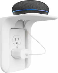 Outlet Shelf Wall Holder, Bathroom Shelf up to 10Lbs Standard Vertical Duplex Wa - Picture 1 of 12