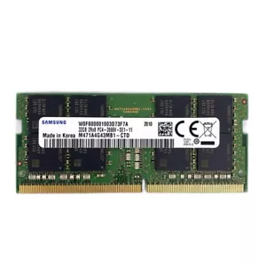 New Samsung 32GB DDR4 2666MHz PC4-21300 2RX8 SODIMM Memory Ram M471A4G43MB1-CTD - Picture 1 of 4