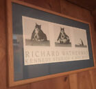 1988 Richard Watherwax Fat Cat Capsizing Print In Wood Frame