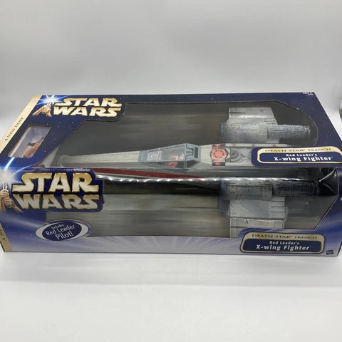 2004 STAR WARS SAGA - RED LEADER'S  X-WING FIGHTER - DEATH STAR TRENCH - NEW ANH Cover