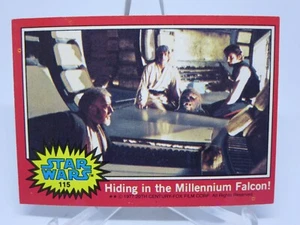 1977 Red TOPPS STAR WARS #115 Han Solo Ben Kenobi Luke Skywalke NM Near Mint JP  - Picture 1 of 2