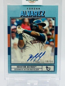 Yordan Alvarez 2022 Topps Brooklyn Collection Auto Autograph Blue /30 - Bild 1 von 2