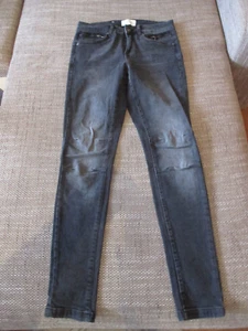 Cartoon Damenjeans,schwarz, Bundweite 36 cm , Innenbeinlänge 76 cm . - Bild 1 von 5