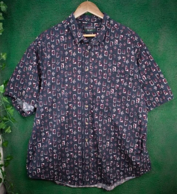 Trader Bay Men's Short Sleeve Button Down Tropical Hawaiian Camp Shirt Size XL - Image 1 of 4