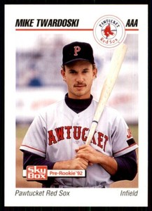 1992 SkyBox AAA Mike Twardoski Pawtucket Red Sox #168