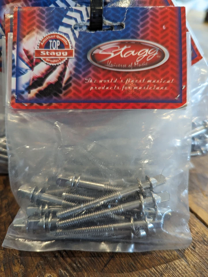 Pernos de tensión de tambor Stagg 4B-HP 50,8 mm de largo (10 piezas) Foto 1 de 1