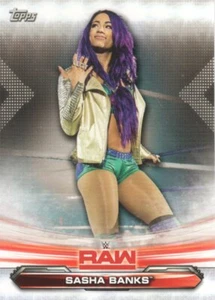 2019 Topps WWE RAW Wrestling #66 Sasha Banks - Picture 1 of 2