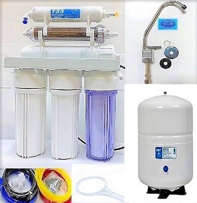 RO/DI Dual Outlet Reverse Osmosis Water Filter Systems - 6 G Tank -150 GPD  • 154.98€