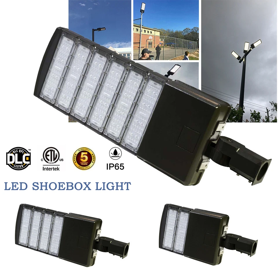 Lámpara de poste de estacionamiento LED 100W 200W 300W luz de área comercial para caja de zapatos Foto 1 de 4