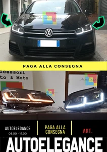 Pareja De Faros Delanteros Full Led Adecuados Para Golf 6 Con Flecha Dinámica - Imagen 1 de 11