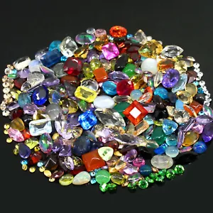 Natural Certified 58 Pcs Gems Morganite Tourmaline Emerald Diamond Citrine E437 - Picture 1 of 3