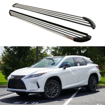 2 PIEZAS estriberas peldaños laterales para Lexus RX RX350 RX450h 2016-2022 pedales fijos Foto 1 de 4