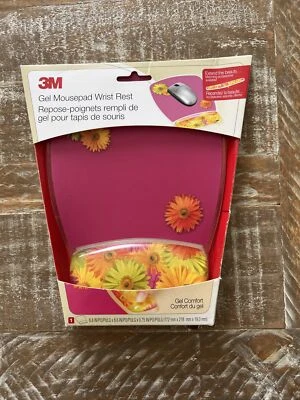 GelMousepadWristrest MW308DS Clear Gel Daisy Design - Image 1 of 2